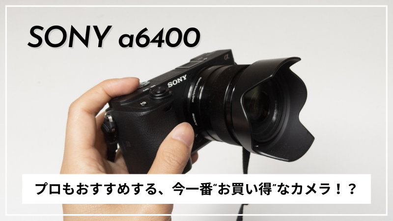 この性能でこれは安い！SONY α6400 はカメラ初心者におすすめのミラー 